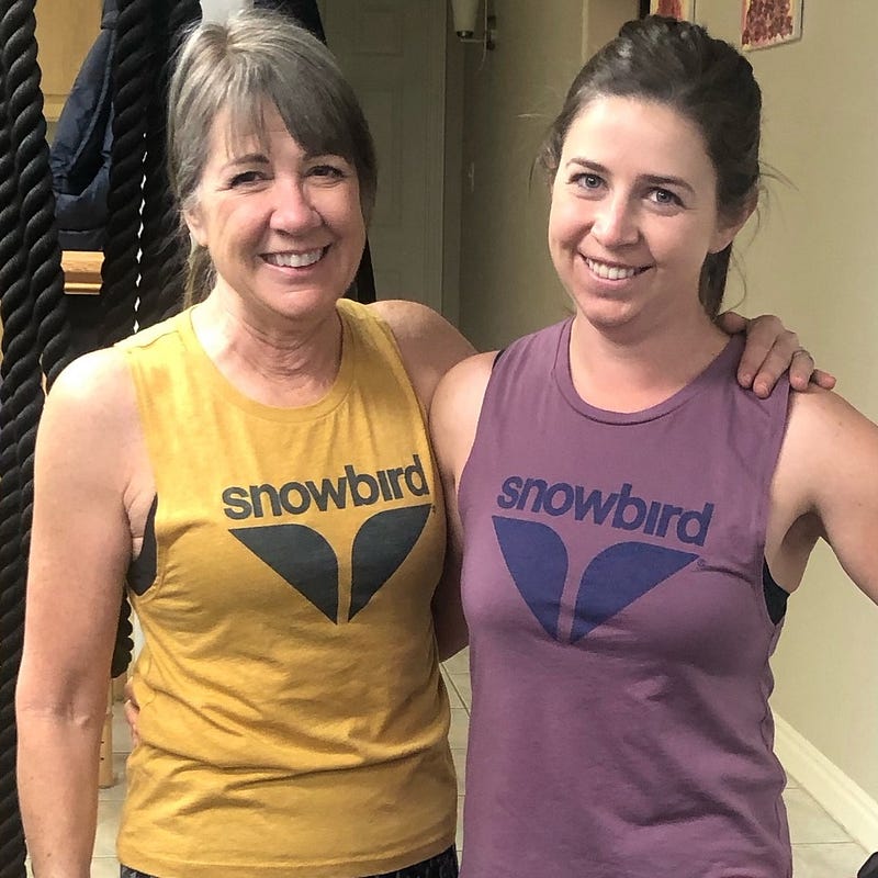 Author with her daughter, showcasing their bond.