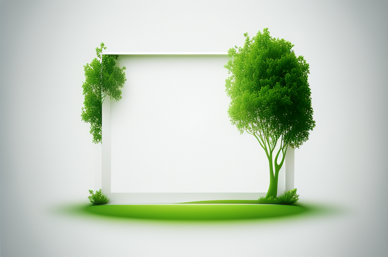 Serene green-themed PowerPoint background