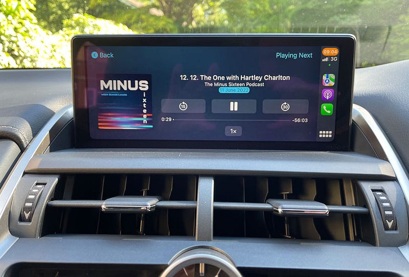 Modern dashboard showcasing CarPlay features