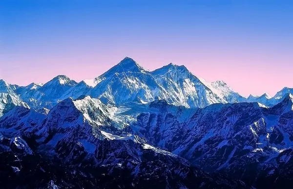 Majestic views of the Himalayan mountain range