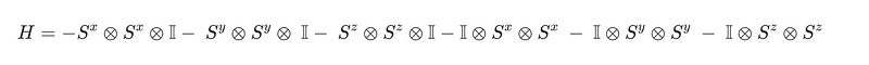 Hamiltonian representation for three-atom system