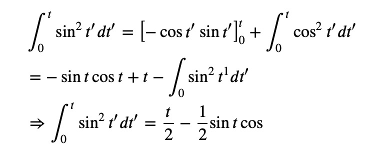 Second integral solution