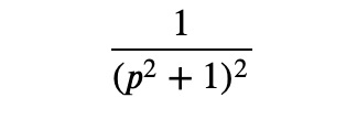 Given function for inverse Laplace transform