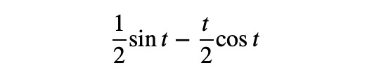 Result of the inverse Laplace transform