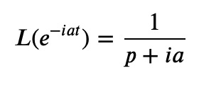 Function for Laplace transform adjustment