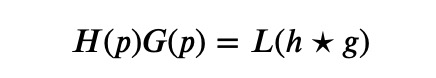 Convolution theorem identity