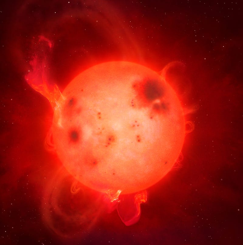 Visualization of a superflare on an ultra-cool star