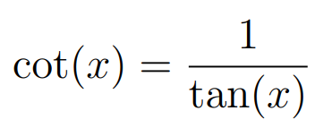 Definition of Cotangent Function