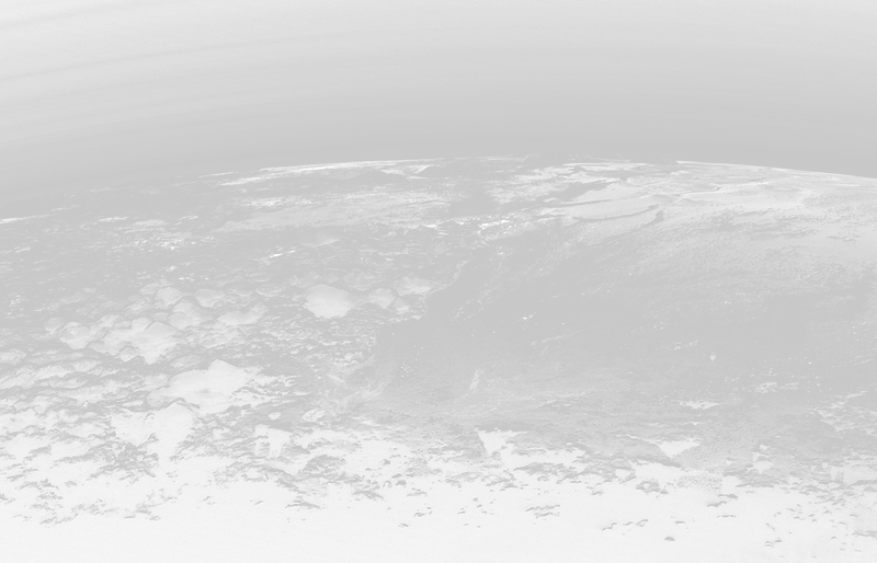 Pluto's mountains and plains