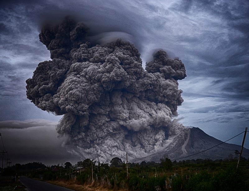 A stunning volcanic landscape