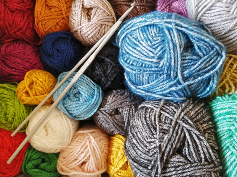 Knitting as a calming hobby