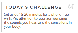 Screenshot of the "Today's Challenge" section