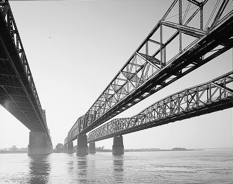 Historic Frisco Bridge over the Mississippi River