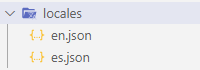 Folder structure for locale files