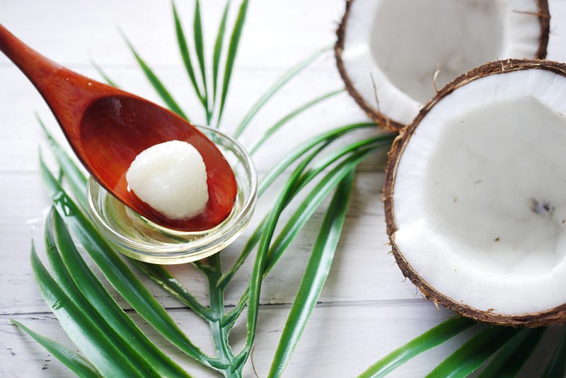 Coconut oil used for skincare