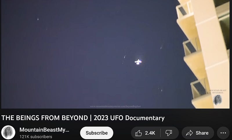 Footage from the 2023 UFO Documentary