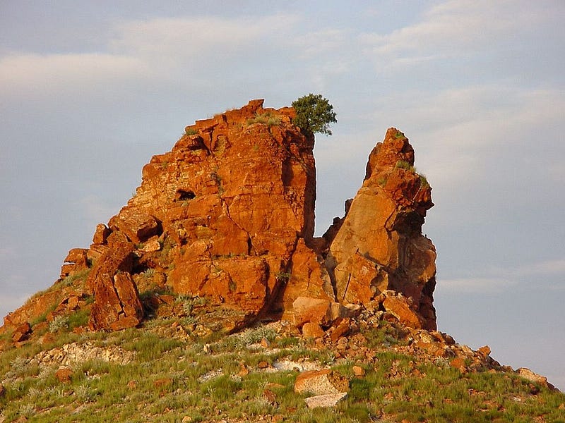 Ancient rock formations in the Pilbara region