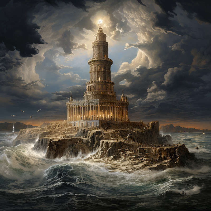 The grandeur of the Lighthouse of Alexandria