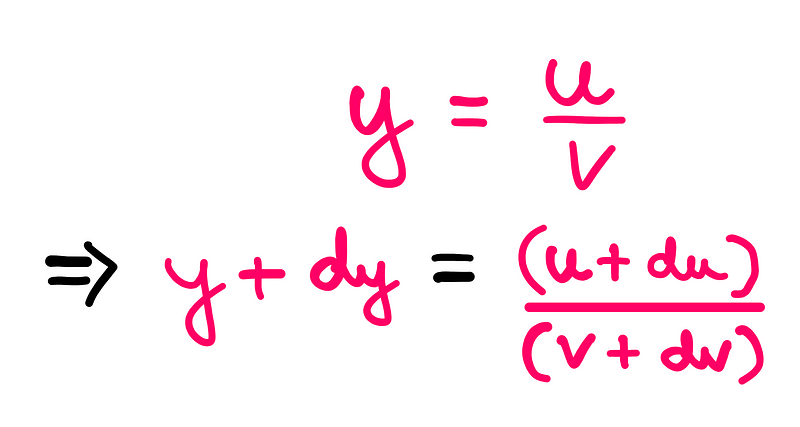 Incremental changes in calculus