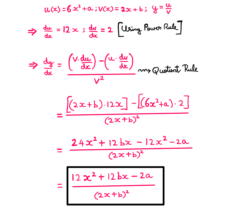 Example problem in calculus