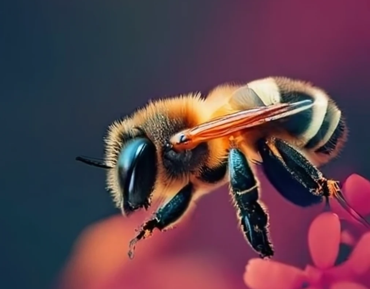 Robotic bees assisting the queen