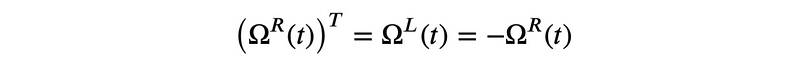 Angular velocity two forms representation