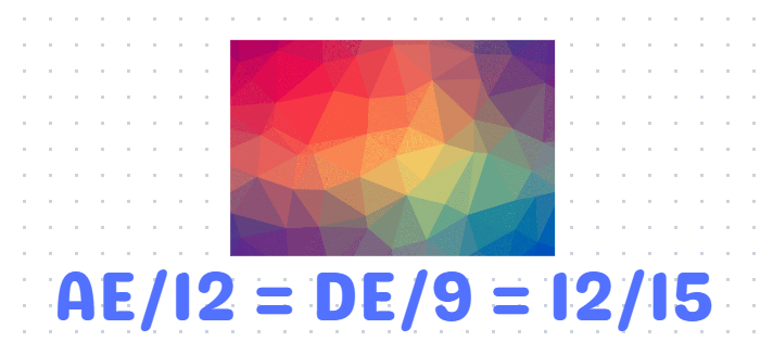 Ratios derived from similar triangles