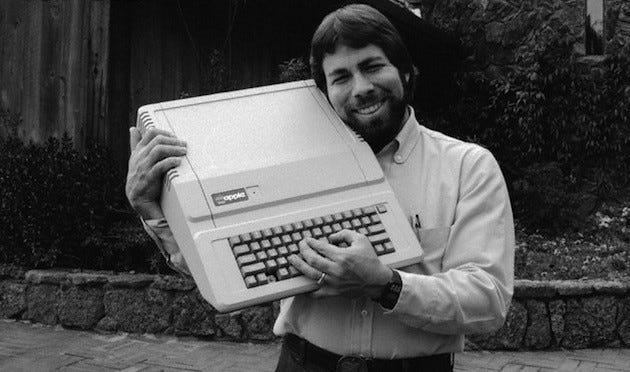 Apple II computer revolutionizing personal computing